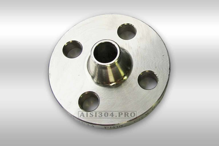 Фланец воротниковый нержавеющий Ру 10 атм ГОСТ 12821-80