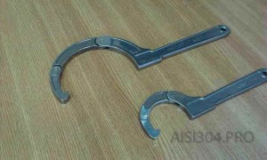 Ключ для гайки шлицевой (муфты молочной) по стандарту DIN
