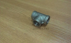 Тройник резьбовой нержавеющий AISI 304