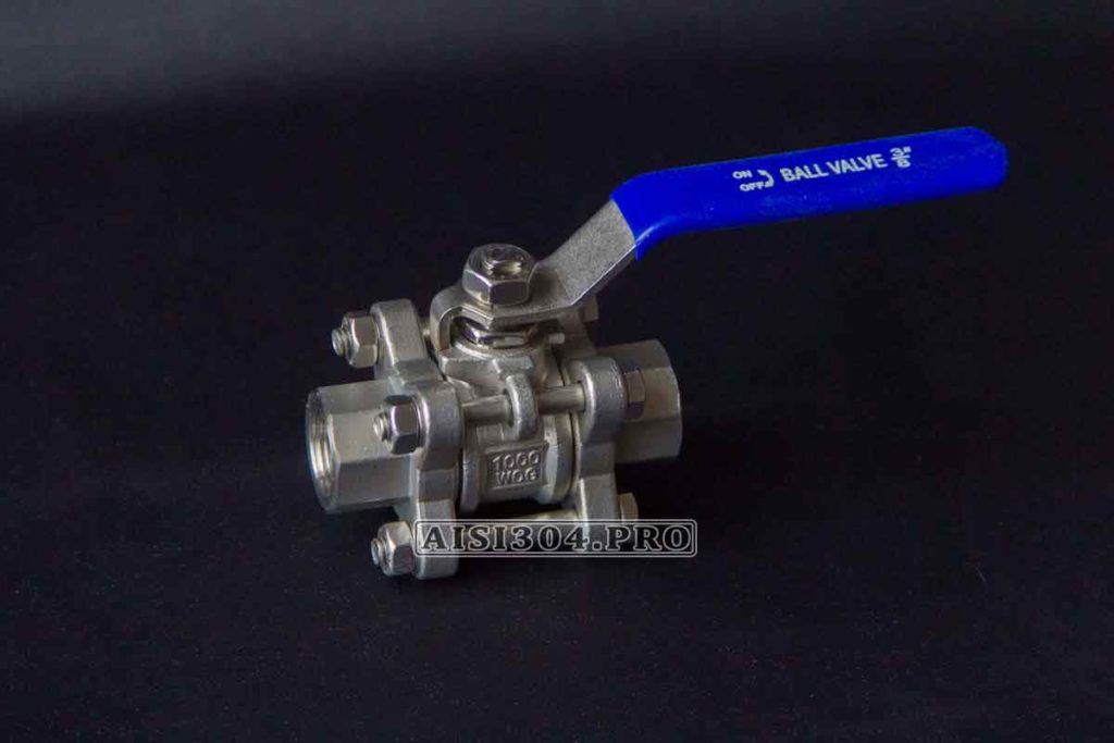 Шаровой кран Ду 10 (3/8") разборной из нержавеющей стали AISI304