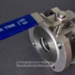 Кран шаровой фланцевый нержавеющий моноблочный AISI 304