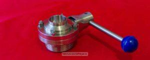 Затвор дисковый нержавеющий Dn 25 AISI304 (резьба-сварка)